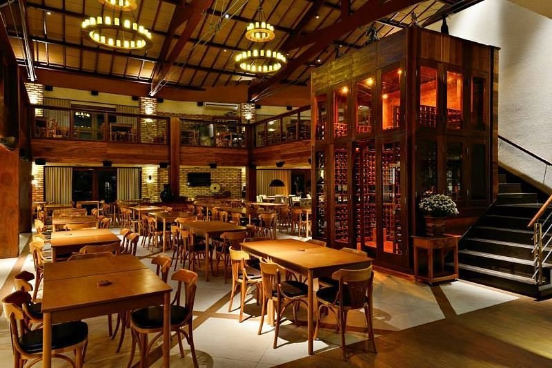 Ambiente interno do Coco Bambu Bahia